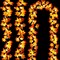 Timer & 3 Pack 30Ft Fall Garland with 60 LED Maple Leaves – Battery Operated Thanksgiving Decorations, Waterproof Indoor/Outdoor String Lights for Autumn, Halloween, Christmas (Orange&yellow)